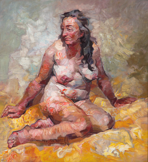 Desnudo en dorados